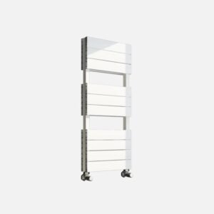 Eros White Double Panel Aluminium Towel Radiators