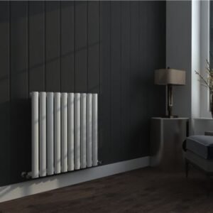 Oval Single Panel White Radiator